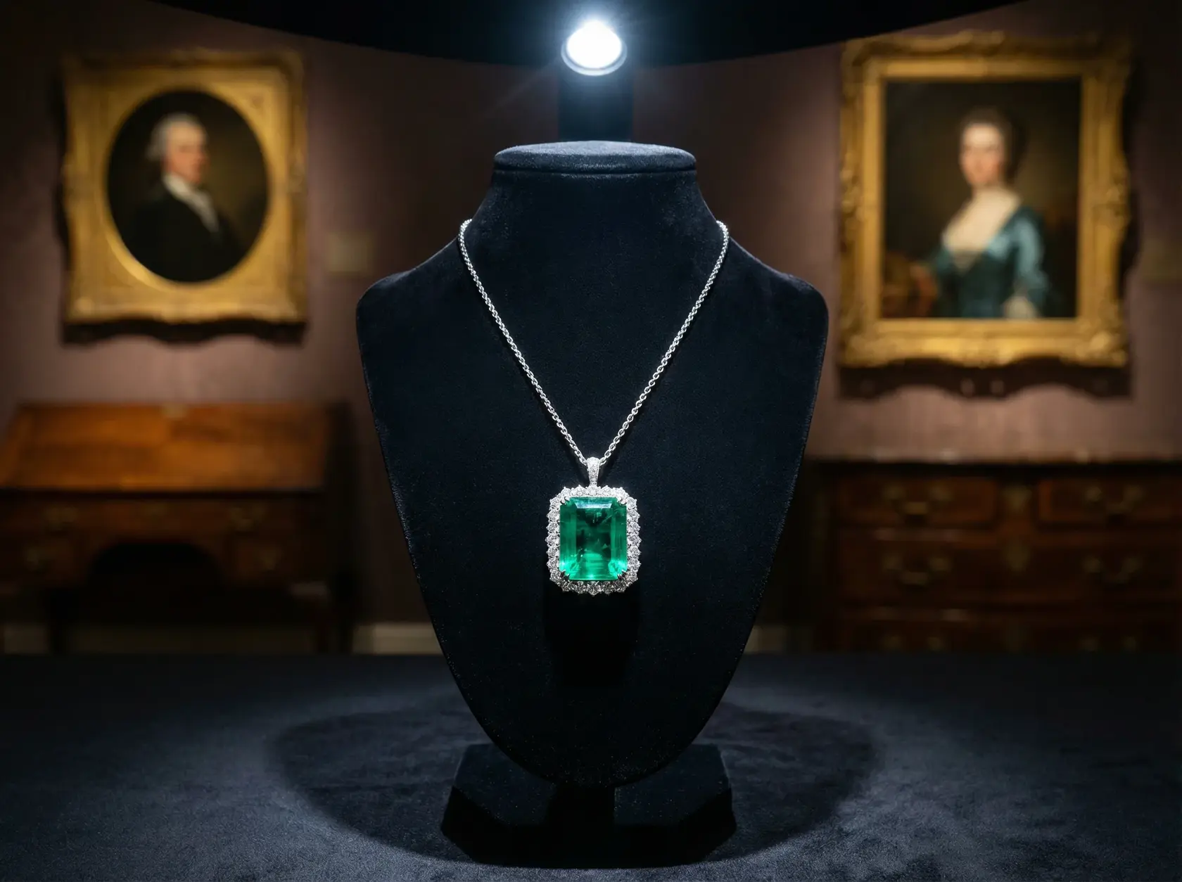 哥伦比亚祖母绿吊坠拍卖 - 女神视频